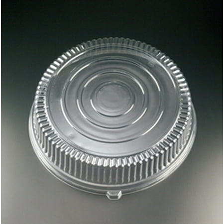 Emi Yoshi Relish Dish - EMI Yoshi EMI-380LP Koyal Round Dome PET Lids, 18-Inch, Clear, Set of 25