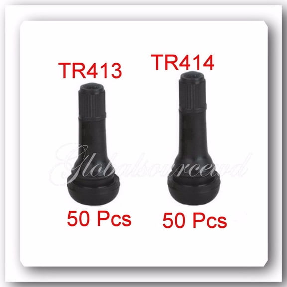 LOT 100 (50 x TR 413) / ( 50 x TR414) Snap-In Tire Valve Stem