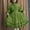 F-306Green, variant on ZHOGXU Women's Dress Long Sleeve Stand Collar Solid Color Lace Trim Fashion Comfortable Dresses For Party And Daily Wear,Black,L