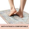 thumbnail image 3 of Boho Pink Cushioned Anti Fatigue Kitchen Floor Mats, Comfort Kitchen Rugs Standing Desk Mat for Kitchen, Office, Laundry, Sink, 17\u201dx47\u201d Waterproof Non Slip Padded Kitchen Mat, 3 of 6