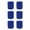 Blue, variant on 6Pcs Cotton Sports Wristbands, Hand Protection Sweatbands for Athletic Workout, Breathable Moisture Wicking Bands, Ideal for Exercise, Purple