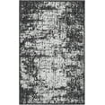thumbnail image 2 of Unique Loom Outdoor Modern Collection Area Rug - Nephele (2' x 3' 1" Rectangle Black and White), 2 of 6