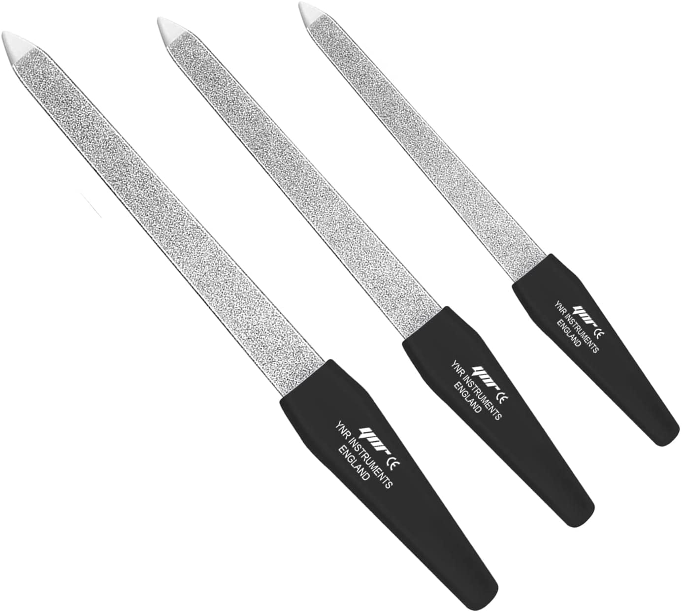 Metal Nail File Diamond Deb Dusted Coarse Nail Files Cleaner Pusher