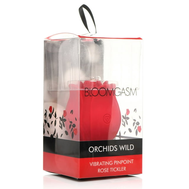 Bloomgasm Orchidées Rose Sauvage Vibromasseur Clitoridien, Rouge