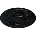 thumbnail image 3 of 28 1/8"OD x 1 3/4"P Oslo Ceiling Medallion (Fits Canopies up to 10 1/2"), Hand-Painted Black Pearl, 3 of 6