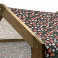 thumbnail image 5 of Strawberry Pet House, Fresh Summer Fruits Blooming Daisies Pattern on Dark Backdrop, Outdoor & Indoor Portable Dog Kennel with Pillow and Cover, 5 Sizes, Jade Green Scarlet, by Ambesonne, 5 of 5