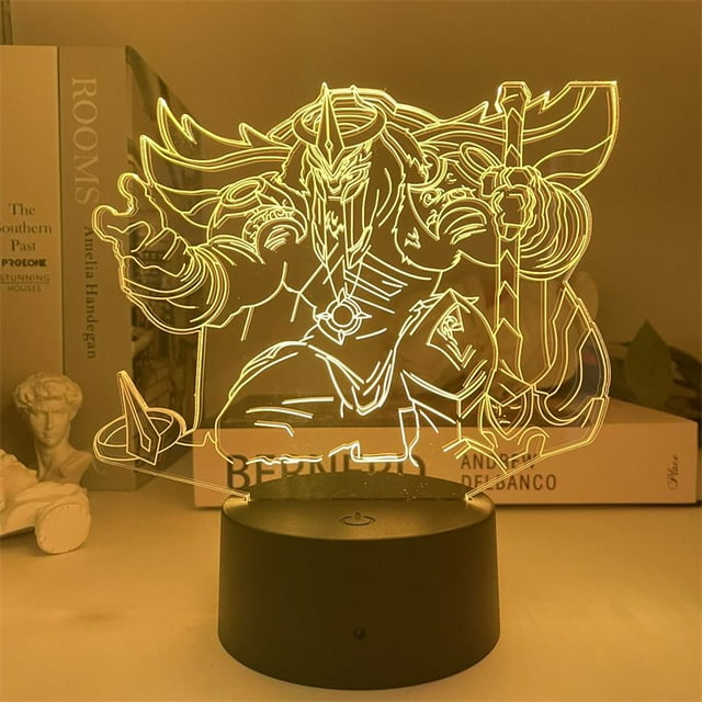 Luz nocturna Lols Yoricks 3D LED que cambia de color para niños
