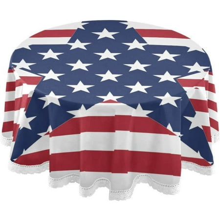 SKYSONIC 60" U Round Table Cloth, Spill Proof Wrinkle-Free Oil-Proof Waterproof Microfiber Tablecloth for Kitchen Dinning Room Party Home Picnic, Diameter Table Cover