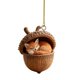 thumbnail image 1 of 1/8 piezas Adorno navideño Adorno acrílico con forma de bellota de animales del bosque Decoración colgante para fiestas navideñas Regalo de Navidad, 1 of 7