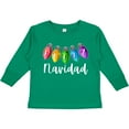 thumbnail image 3 of Inktastic Feliz Navidad Rainbow Holiday Lights Boys or Girls Long Sleeve Toddler T-Shirt, 3 of 5