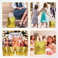 thumbnail image 6 of TickJOY 12 Pcs Iridescent Gift Bags with Handles, Holographic Reusable Gift Bags Medium Size, Goodie Bag for Birthdays, Christmas, Weddings, Holidays, Valentines (8"W x 4"D x 10"H, Gold), 6 of 6