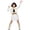 Black, variant on HTQWLP 3 Piece Halloween Popular Singers Costume, Halloween Role Play Girls Pop Star Fancy Dress Outfits, Halloween Party Stage Performance Dress up for Girls, White/110