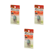 Mini Halogen 50w Red Basking & Night Time Bulb for Reptiles - 3 Bulb Value Pack
