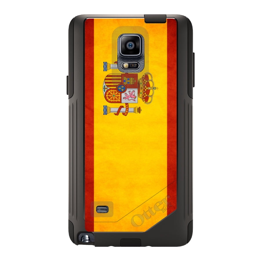 DistinctInk Custom Black OtterBox Commuter Series Case for Samsung Galaxy Note 4...