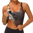 thumbnail image 3 of Fotbe Regal Shiba Inu Sujetador Deportivo Largo sin Aros para Mujer con Almohadillas y Soporte Medio, Transpirable y Absorbente, Camiseta Tipo Chaleco o Tank Top-Medium, 3 of 8