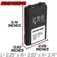 thumbnail image 6 of FNB-v67Li Replacement Battery(s) for Yaesu-Vertex Standard VX-110 VX-120 by Banshee X2, 6 of 7
