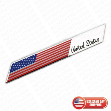 United States American USA Flag Car 3D Sticker Decal Nameplate Emblem Decorate