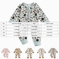 thumbnail image 4 of CAUYDY 3 6 9 Months 1T 2T Baby Boy Coming Home Outfits Newborn Sleepers Preemie Clothing Fall Winter Long Sleeved Bodysuit Infant Boys Pajamas Romper Pink for Sizes 6-12 Months, 4 of 7