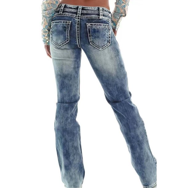 No Boundaries Women's Baggy Straight Leg Jean 