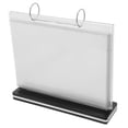 thumbnail image 4 of KAKOWELY menu Plastic Menu Folder With Stand For Restaurant Rack Table Holders Menu Sleeves Desktop Celebration Stand Transparent Desktop Display Advertising Rack, 4 of 5