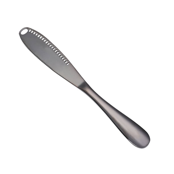 Bewildely Rizador y esparcidor de mantequilla 3 en 1, experiencia de seguridad confiable y a largo plazo, cuchillo para mantequilla Cocina y Comedor Negro