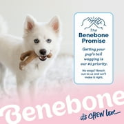 Benebone Puppy Wishbone Durable Dog Chew Toy for Gentle Chewers, Real Bacon, Medium