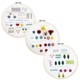thumbnail image 3 of EastVita 3pcs Embroidery Starter Kit Cross Stitch Kits Hand Embroidery Stitch Practice Kits Handwork For Beginner, 3 of 8