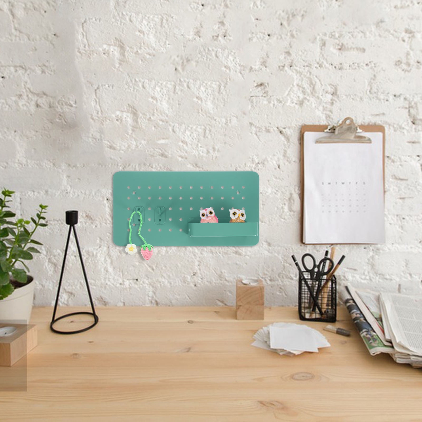 MLINS 1 Set of Pegboard Wall Organizer Pegboard Box Wall Mount Pegboard with Hooks for Home