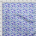 thumbnail image 4 of oneOone Cotton Flex Royal Blue Fabric Autumn Sewing Material Print Fabric By The Yard 40 Inch Wide, 4 of 4