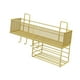 thumbnail image 5 of Estante de almacenamiento para baño, organizador de pared con ganchos, estantes para accesorios de baño para oficinas, despensas, dormitorios y baños Oro, 5 of 8