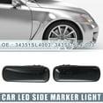 thumbnail image 2 of LED Side Marker Turn Signal Light 34351SL4003 for Honda Black Lens Amber Light Sequential Flowing 1 Pair, 2 of 7