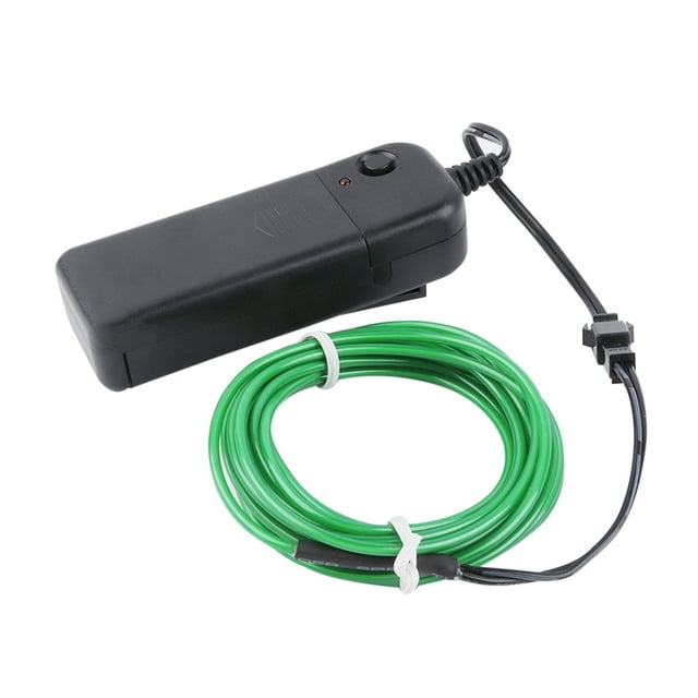 Cateissary Cuerda luminosa flexible resistente al agua con controlador USB Tubo de LED intermitente constante/rápido de 9 pies Iluminación y accesorios verde 15ft Cateissary HA8021-10