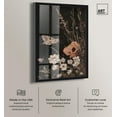 thumbnail image 2 of Poppy and Moth II Shadowbox Print Botanical Decor by Art Remedy, Black Frame, 30 x 45, 2 of 7