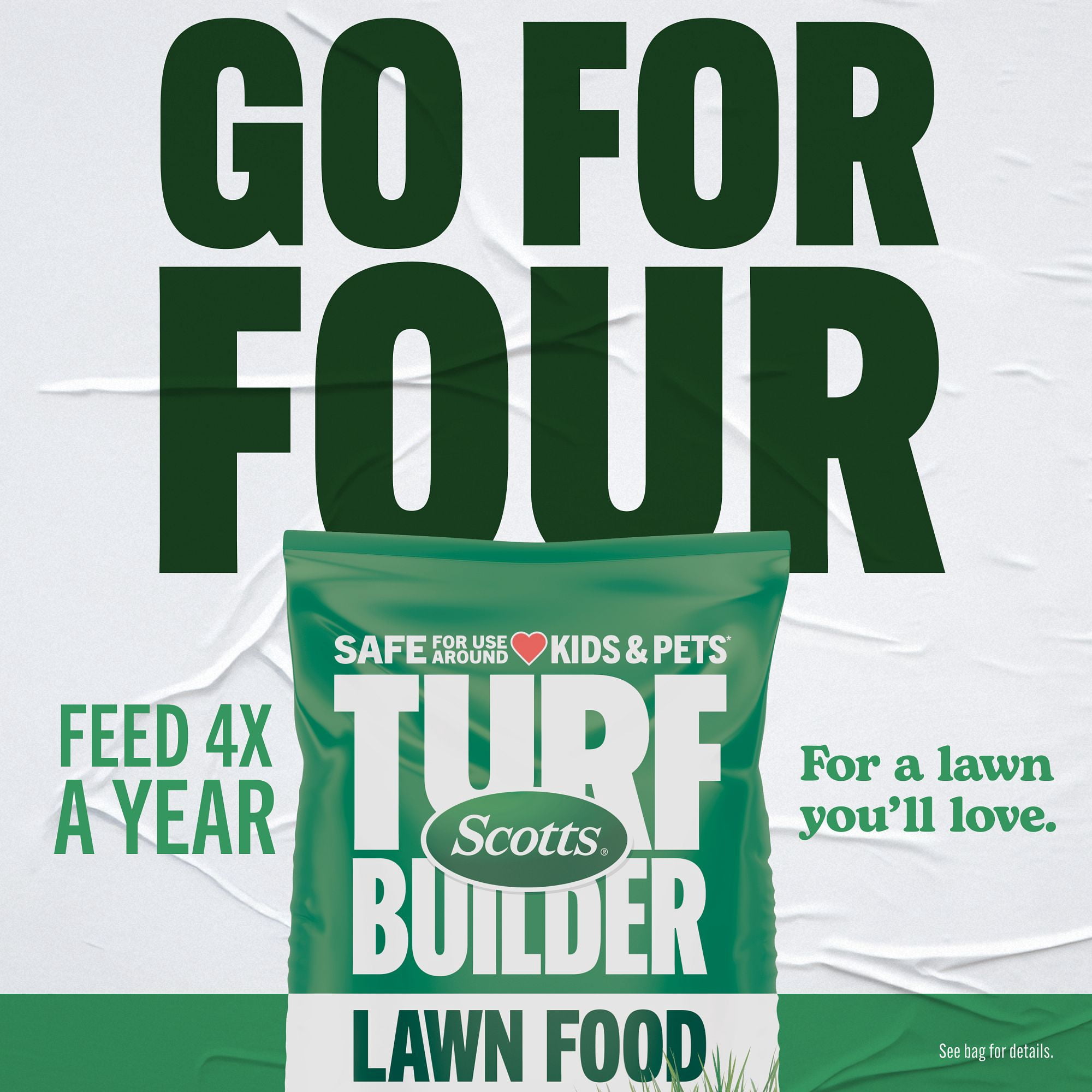 Scotts Turf Builder Lawn Food, 12.6 lbs., 4,000 sq. ft., Granular Lawn Fertilizer