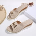 thumbnail image 2 of SACFOF Women's Orthopedic Platform Wedge Sandals with Ankle Strap Summer Dressy 2026 Boho Espadrille Sandals for Beach Travel, 2 of 6