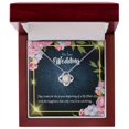 thumbnail image 4 of To My Wife On Your Wedding Infinity Knot Necklace Message Card, 4 of 17