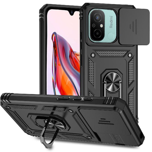 Estuche GANGXUN para Xiaomi Redmi 11A, soporte giratorio 360°, estilo mecánico y magnético