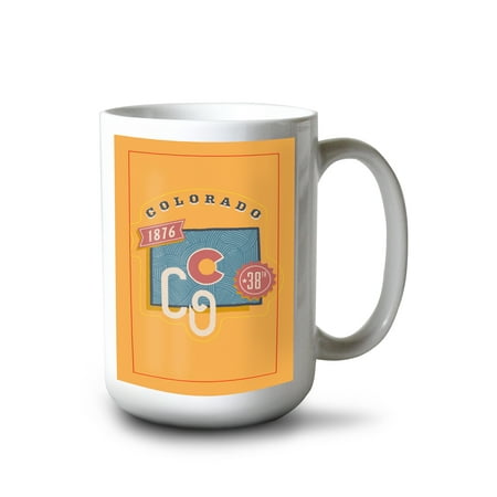 

15 fl oz Ceramic Mug Colorado Statehood State Series Dishwasher & Microwave Safe