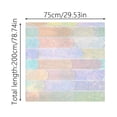thumbnail image 3 of SIfdSeng Window Privacy Film with 2026 Floral Privacy Window Film 3D Transparent Static Cling Blocking & Heat Insulation for Home And, 3 of 7