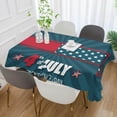 thumbnail image 5 of Coolnut Independence Day Rectangle Tablecloth Spill-Proof Polyester Table Cloth Table Cover for Kitchen Dining Picnic Holiday Party Decoration,60"x90", 5 of 7