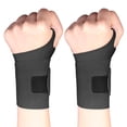 thumbnail image 5 of 2 Pcs Wrist Brace Support,Ultra-Thin Compression Wrist Wrap,Elastics Wrist Brace,Adjustable Wrist Support Wrap,Wrist Band for Pain Relief,Arthritis Tendonitis,Carpal Tunnel,Black, 5 of 8