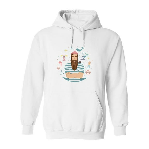 Fairy Tale Sailor Design Hoodie Men -Image by Shutterstock, Male Small
