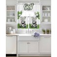 thumbnail image 3 of Golf Swag Curtains for Living Room/Bedroom Windows, Green Forest Tree Balls Clubs Sports Cartoon Kitchen Curtains and Valances Set 36 Inch Length, Light Filtering Swags Valance Curtain Panels, 3 of 5