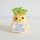 thumbnail image 1 of Patatas de energía positiva tejidas a mano de moda, aguacates lindos y divertidos, hongos, piñas, pepinos, muñecas., 1 of 6
