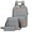 Gray GY, variant on USB Backpack 3 Piece Set Large Capacity School Travel Bag Crossbody Tote Organizer Multiple Pockets Adjustable Strap Charging Port for Men Women College Work Business