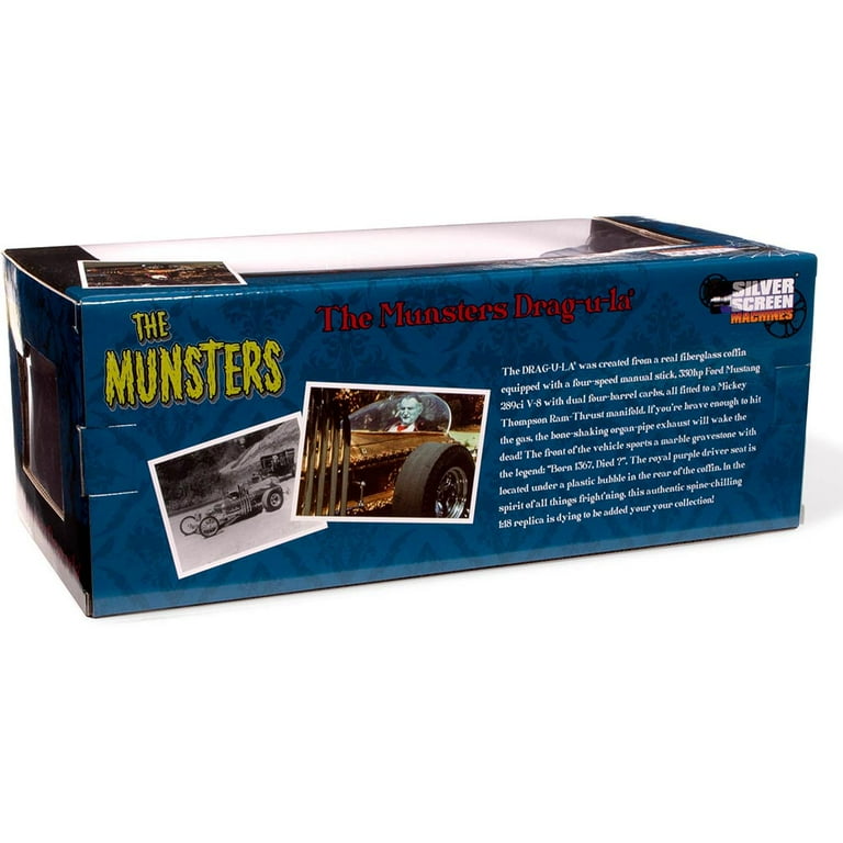 90s ポーラーライツTHE MUNSTERSプラモデル ヴィンテージ アメトイ Auto World's George Barris' Drag-u-la Gold 1:18 Diecast