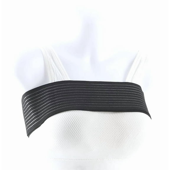 GIXUSIL Women's Chest Belt ,Multi-Use Sports Chest Binder - Breathable Anti-Shake Compression Strap ,Breast Support Bandage I Elastic Self-Adhesive Band (Lightweight, Portable)Black