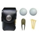 thumbnail image 1 of Cuero Para Pelotas De Golf Mini Riñonera De Golf Sostiene 2 Pelotas 1 Tenedor Verde 3 Tees Bolsa Pequeña Para Pelotas De Golf Accesorios De Golf Moyic OD008127-00, 1 of 7