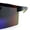 Black Yellow - Teal Mirror, variant on Mens 80s Vibe Color Mirror Rimless Oversized Shield Sport Sunglasses [Black Yellow - Teal Mirror]