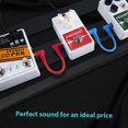 thumbnail image 1 of Guitar Effect Pedal Cables Instrument Patch Cord 15cm 1/4 Inch Right Angle TS Plug PVC Jacket, 6pcs/pack, 1 of 4